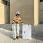 女童条纹韩版休闲立体袋