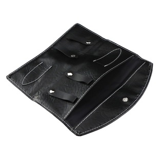 Pet Scissors Hair Scissors Bag Folding Bag Leather Bag 2 Pack No LOGO White Line Bag
