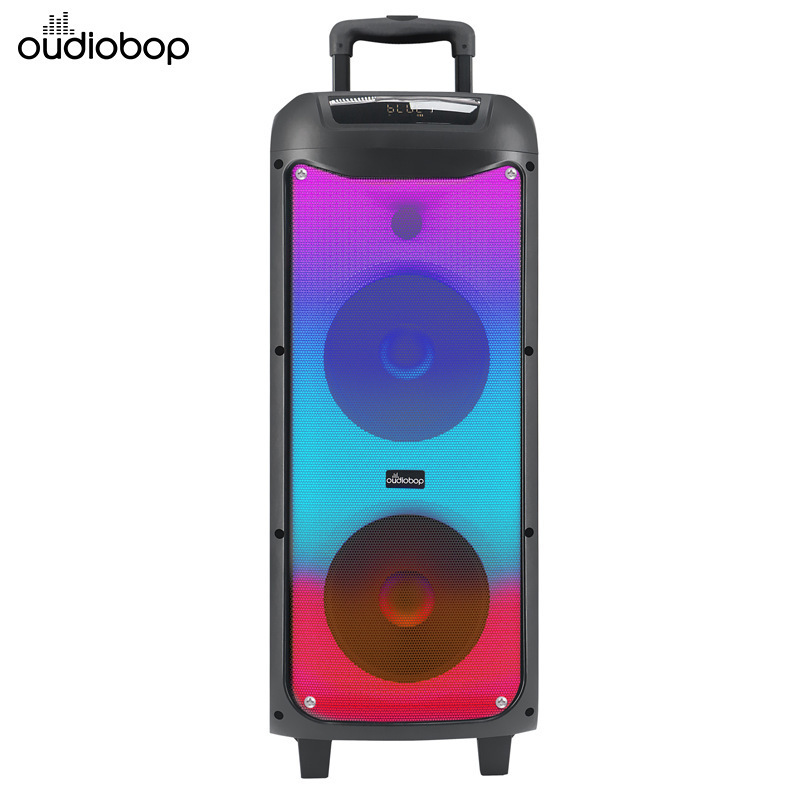 BK-5058双8インチ木製無線bluetoothスピーカー屋外k歌タイロッド広場舞音響サブウーファー家庭用|undefined