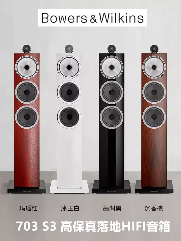 BW宝华韦健 703 S3 落地无源音箱家庭影院发烧HIFI