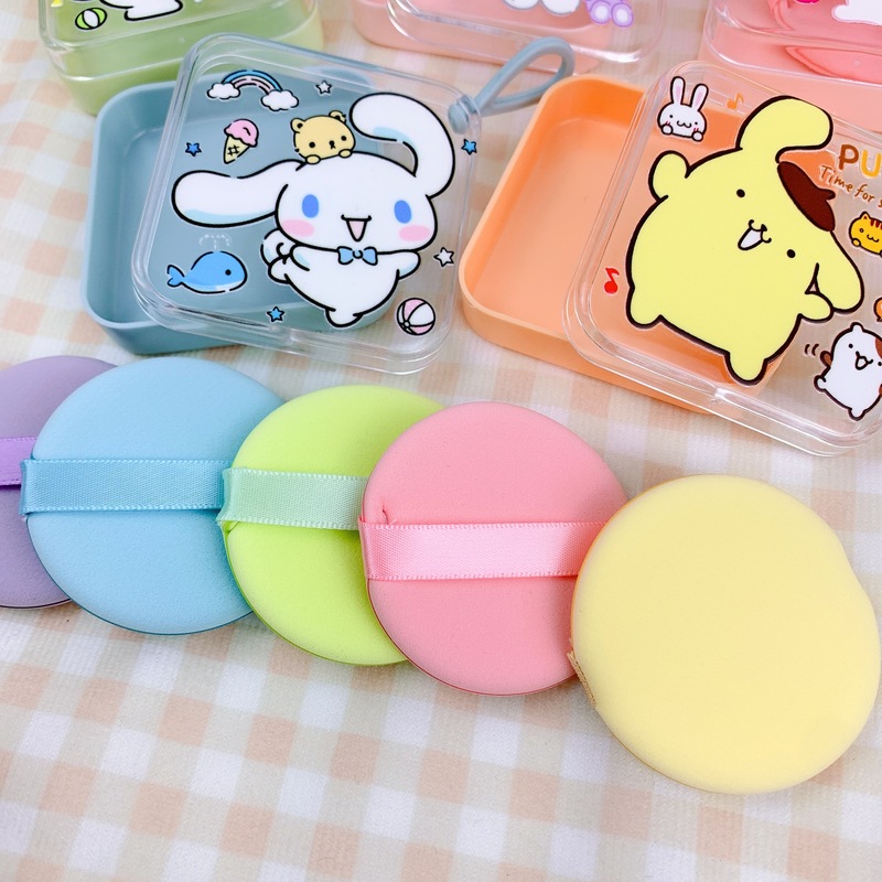 キュートメロディー KT パウダーパフ ウェット＆ドライリキッドファンデーション メイクアップ両面ラウンドエアクッションパフビューティーエッグ|undefined