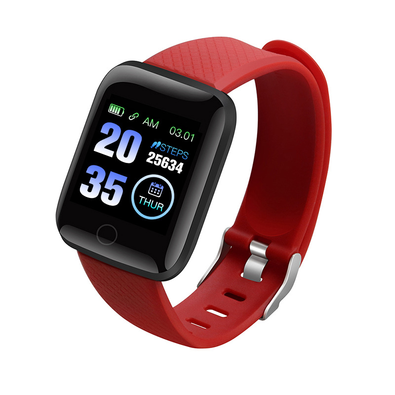 Pulsera inteligente impermeable 116plus con NFC, monitor de frecuencia cardíaca, presión arterial, oxígeno en sangre, monitorización del sueño, recordatorio de llamadas, contador de pasos y funciones de salud.