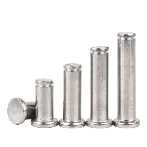 Factory direct 304 stainless steel grooved pin flat head grooved pin shaft circlip positioning cylindrical pin M3M4M5-M12