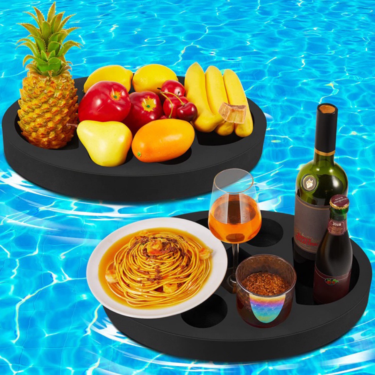 Eva Water Tray Swimming Pool Entertainment Tray Toy Throwing Game Floating Boat Fruit Drink Floating Tray
