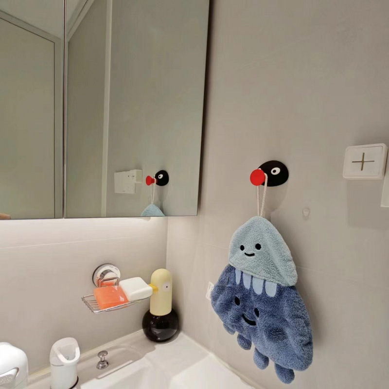 Penguin Hooks, No Punching, Traceless, Strong Towels, Bathroom Kitchen Wall Stickers, Cute Bathroom New Sticky Hooks Wholesale