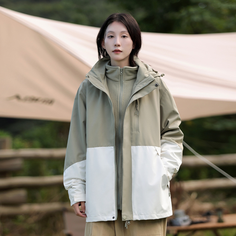 남성, 여성 동일 스타일 - 투명 말차/모자 화이트(탈부착 가능한 라이너)