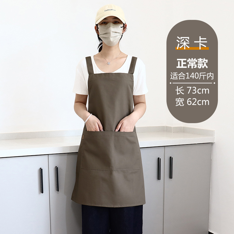 Transfronterizos Amazon publicidad delantal de lona logo personalizado cocina ropa de trabajo de cocina casa delantal impermeable al por mayor