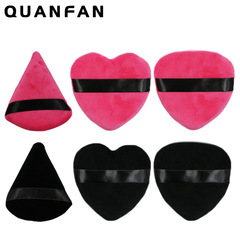 Tita Triangle Xinjiang Cotton Dry Powder Puff, Fan-Shaped High-Density Cotton Crystal Cotton Cosmetics Loose Powder Makeup Tool Puff