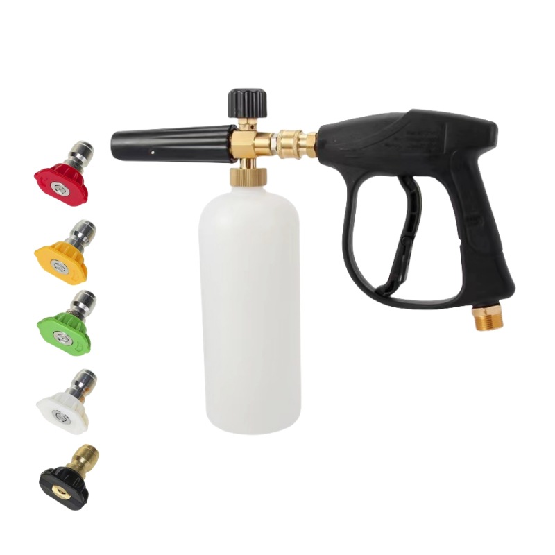 De alta presión lavadora pa olla universal pistola hogar de alta presión lavadora de coches boquilla pa olla de espuma conjunto completo regadera Coche