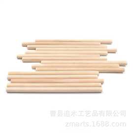 厂家批发圆木棒彩色原色小木棍松木棒diy置物架配件木棍多种规格
