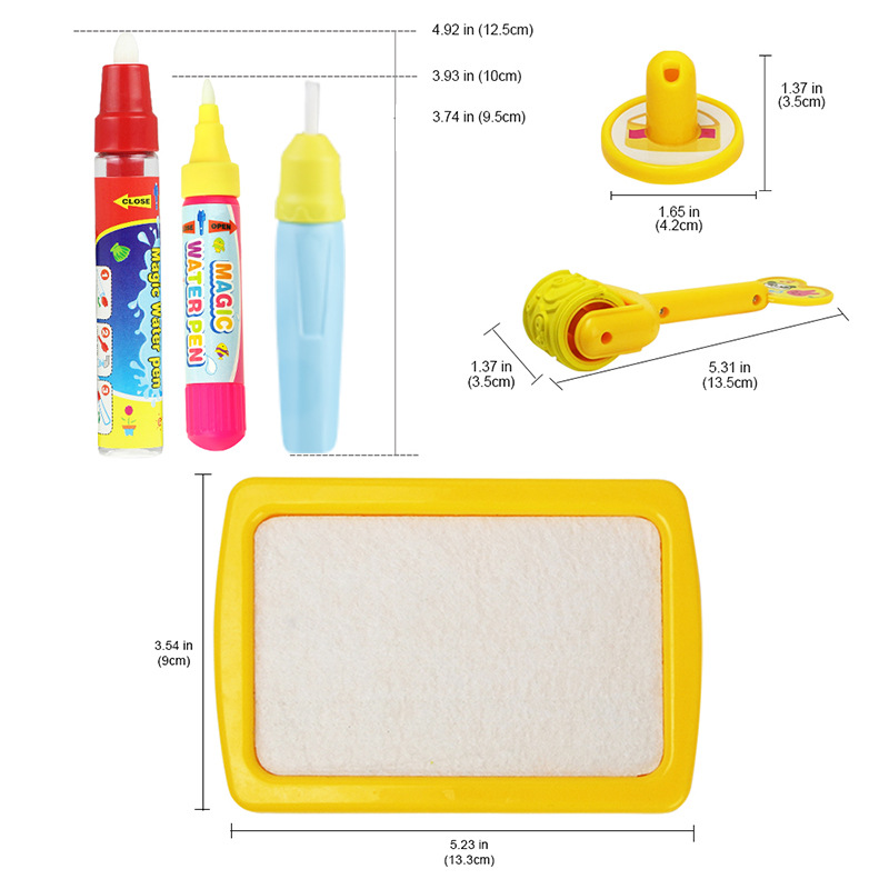 跨境 100*70CM 儿童大尺寸水画布宝宝绘画玩具涂鸦垫 水画布