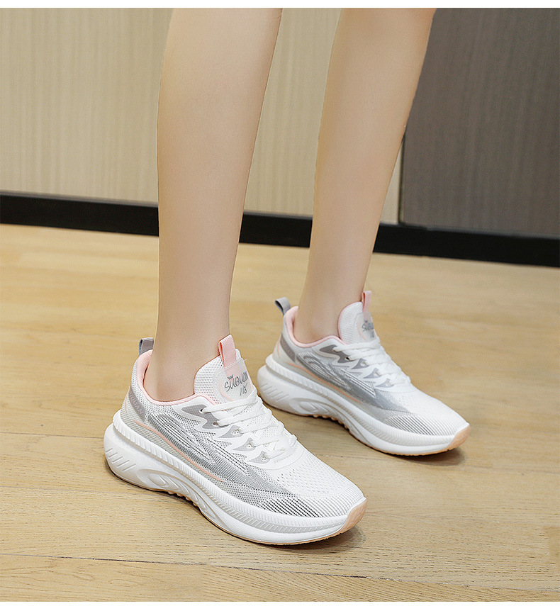 Cross-Border New Fashion Trend 2025 Autumn Thick-Soled Height-Increasing White Sneakers Women's Casual Sports_vogvips.com