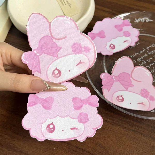 New Cartoon Pink Bowknot Little Beauty Little Sheep Magic Hair Clip Sweet and Cute Girl Bangs Hair Accessory