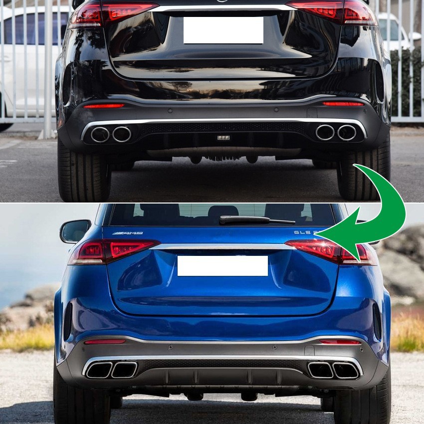 Puntas de Escape para Auto Mercedes-Benz AMG V167 GLE53 GLE63 de 4 Salidas image 2