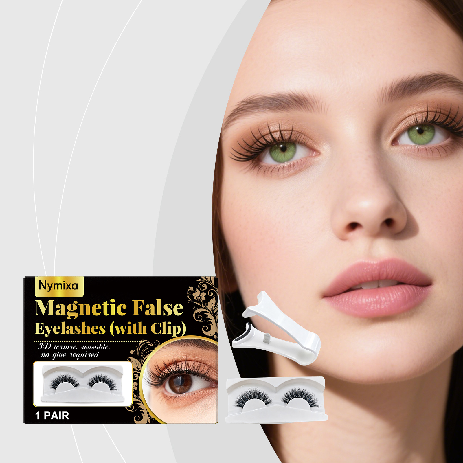 Nymixa 磁吸假睫毛套装 妆容靓丽睫毛自然魅力日常便捷携带假睫毛
