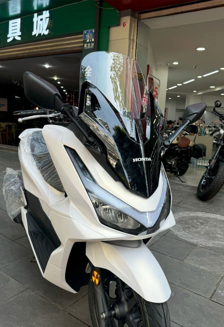 Suitable for 25 Honda Pcx160 Windshield Special Modification Accessories, Front and Rear View Mirrors, Front and Rear Balance Bars