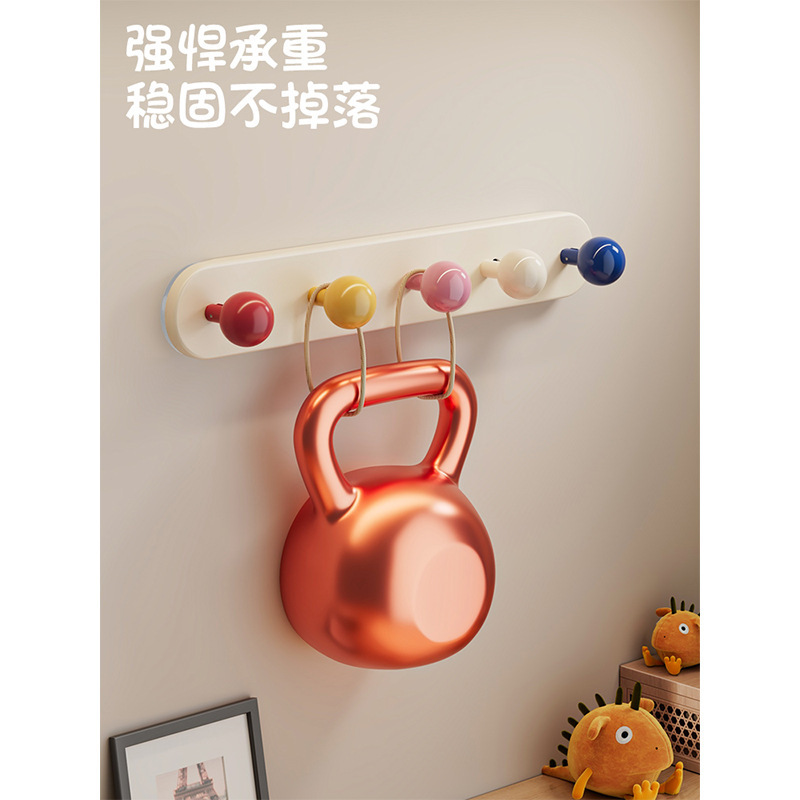 多巴胺吸盘门后挂钩免打孔强力承重挂衣钩卧室门衣帽挂包收纳挂架|undefined