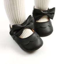 0-1歲女寶寶學步鞋防滑軟底嬰兒鞋學前鞋蝴蝶結公主鞋小童鞋