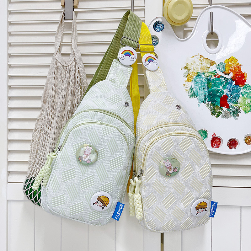 Bolso de pecho de estilo universitario de niña pequeño fresco versátil bolso de mujer ligero bolso de hombro de mujer simple bolso de estudiante cross-border