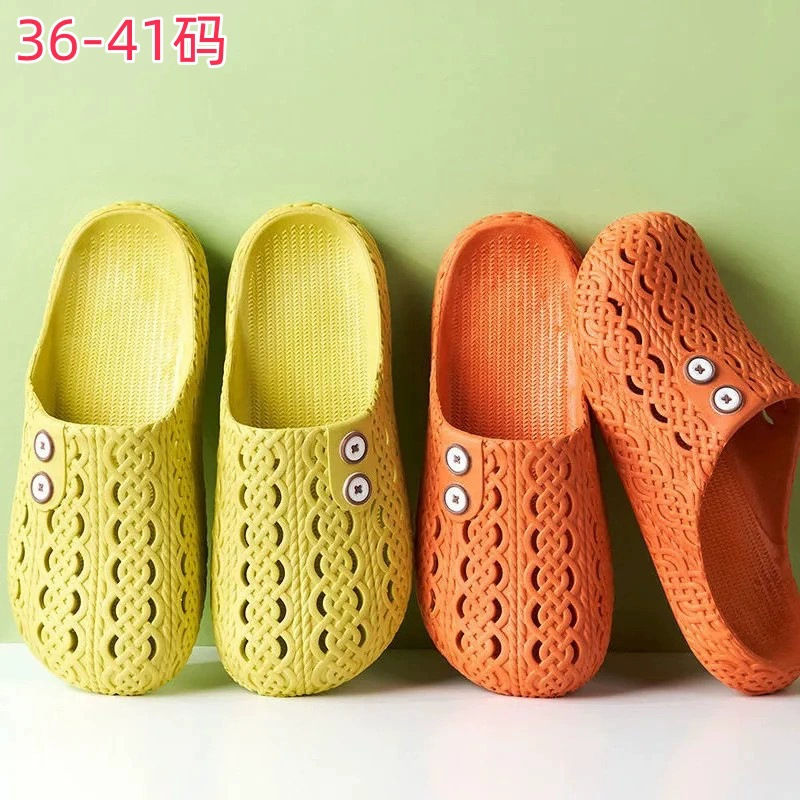 2024 новый стиль сандалия дамы летние босоножки Баотоу плоские сандалии домашний крытый открытый ленивый обувь студенческие тапочки