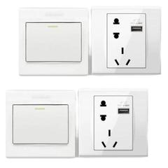 Wholesale Siemens panel*Pinyi series household 86 type wall switch single control double control socket panel Yabai