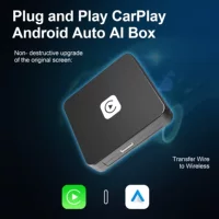 Квадратный автомобильный AI коробка беспроводной CarPlay коробка три в одном навигация автомобиль беспроводной карплей коробка