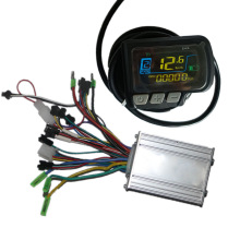 新款24-48V 36-60V電動車鋰電儀表EN06帶USB充電口+無刷控制器