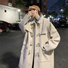 Horn button Mid length version Fur overcoat 2022 Autumn and winter Korean Edition Trend coat