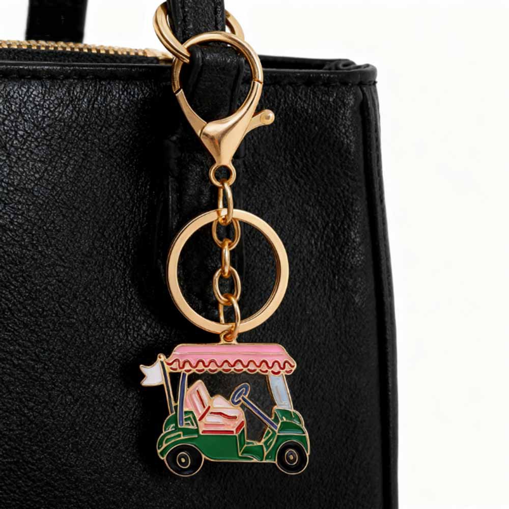 European and American Creative Oil Dripping Cartoon Car Pendant Keychain Cute Enamel Bag Pendant Multi-Functional Car Pendant