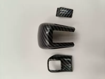 Car interior film, Shift, Window Lift, Carbon Fiber - 10th-generation-civic-center-console-gear-shift-knob-trim-3-piece-set