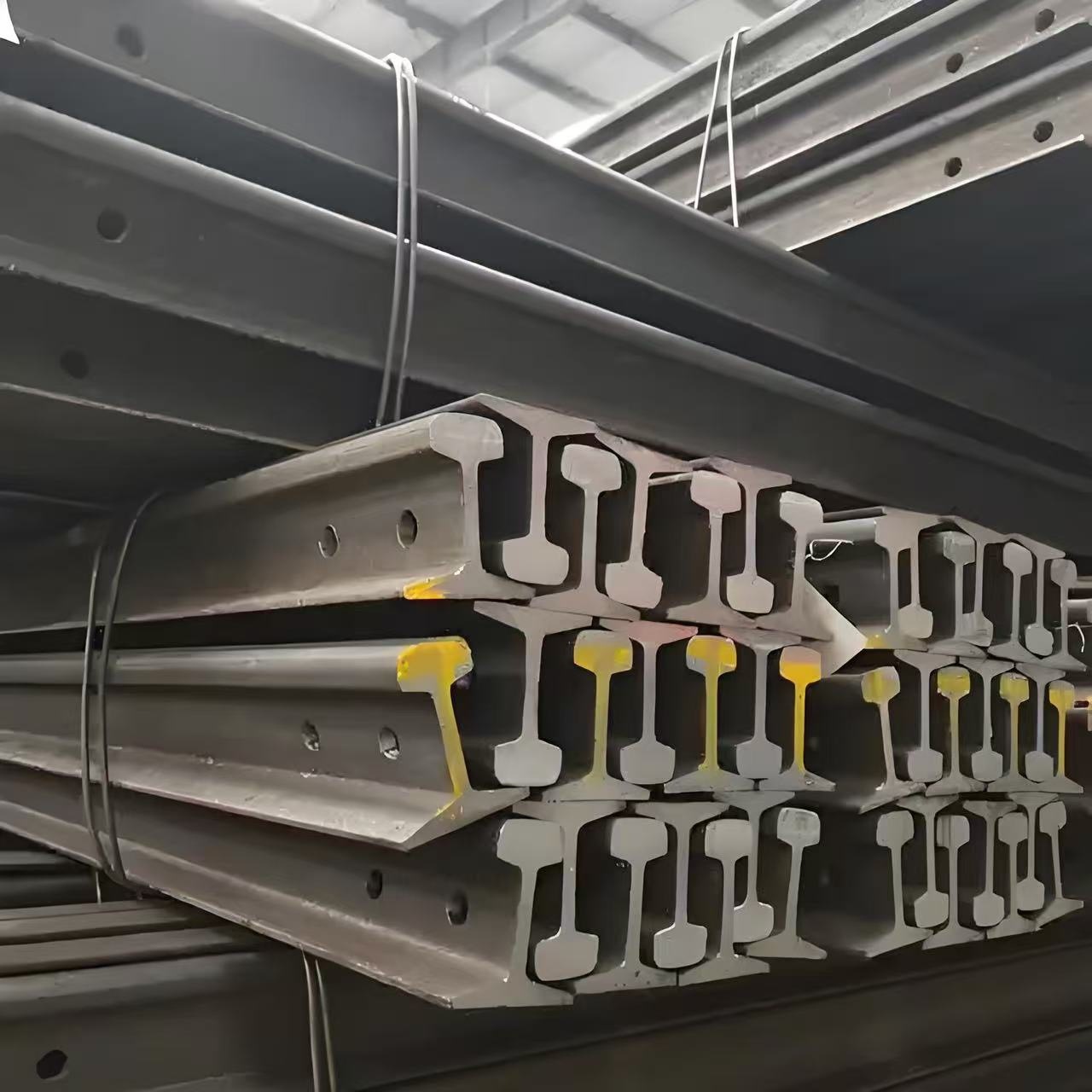 轨道钢轨15KG 55Q轻轨现货 矿用火车轨道钢 受力强