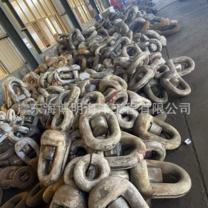 [济南市趸船间挂防撞轮胎D40锚链   青岛D30面粉厂游船码头锚链]