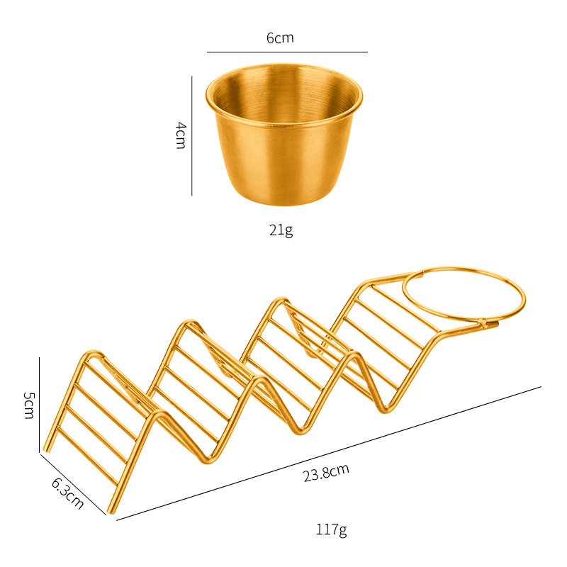 Transfronterizo 201 acero inoxidable mexicanos panquequequeca de taco único soporte de taco soporte de taco soporte de taco