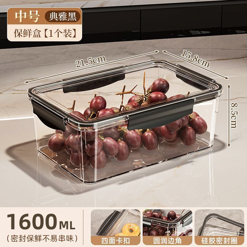 大容量の麺収納ボックスキッチンシリアル密封ボックスパスタ麺ボックス密封瓶収納瓶厚い|undefined