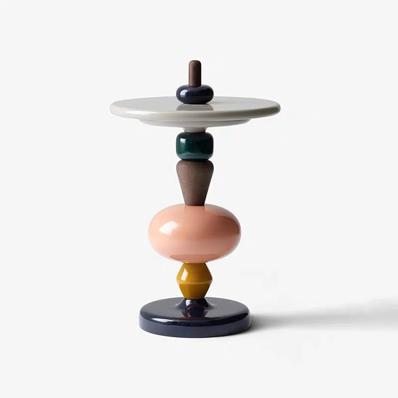 Nordic Creative Edge Mesa moderna minimalista sofá mesa de esquina móvil diseñador Internet celebridad azúcar calabaza pequeña mesa de té