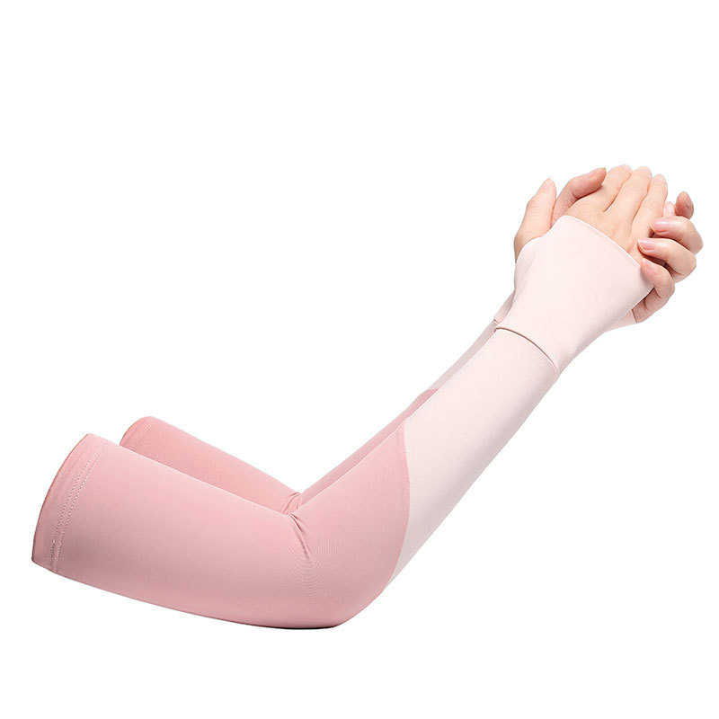 Mangas de hielo con protección solar, mangas delgadas para mujer, mangas de mano resistentes a los rayos UV de todo fósforo de moda, protección de los brazos largos para la conducción en verano