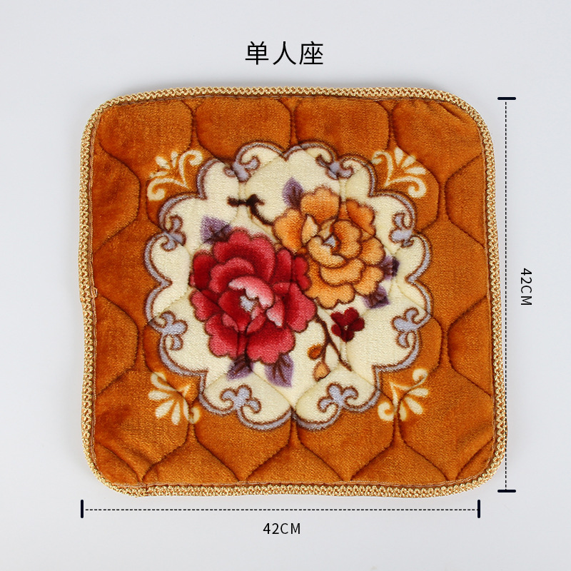 Cojín de algodón de peluche invierno estampado encaje calentamiento de algodón espeso silla cojín de cojín de cojín de comedor fábrica al por mayor