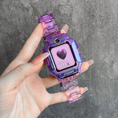 適用小天才電話手錶錶帶Z8/Z9樹脂Z7新款創意Z6/Z5pro漸變保護殼