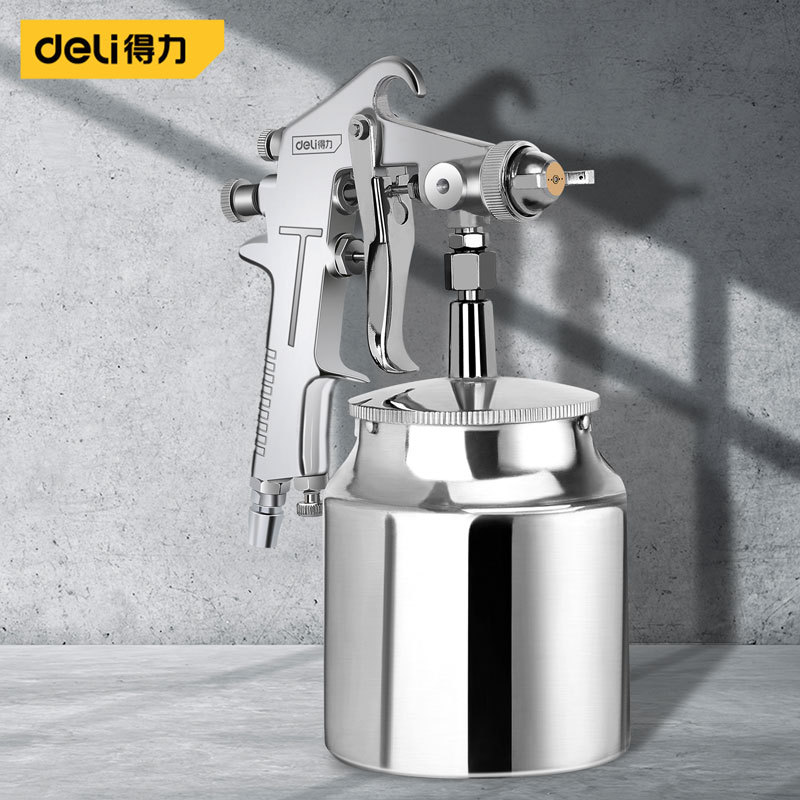 得力工具油漆喷枪气动油漆喷枪家用汽车钣金涂料乳胶漆专用型喷壶