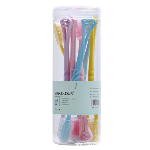 Factory direct supply of eight-pack tongue scraping toothbrush, soft-bristled silicone adult tongue scraping dual-effect tongue scraper toothbrush