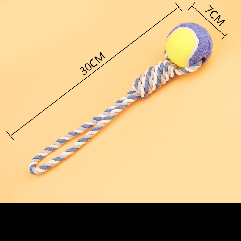 Mascota gato perro cuerda de algodón bola de juguete cuerda de doble nudo tenis frisbee dientes molares limpieza perro mordedura cuerda suministros para mascotas