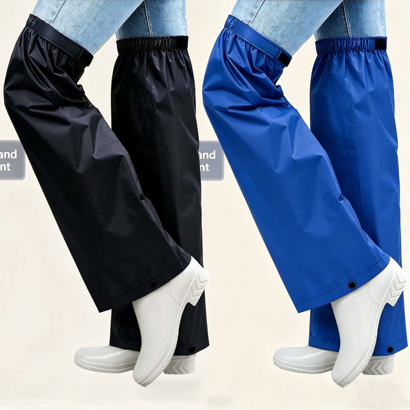 Cross-Border Adjustable Leg Covers for Outdoor Cycling, Half-Length Rain Pants, Waterproof for Electric Vehicles, Unisex, Agricultural, Wear-Resistant Leg Protection