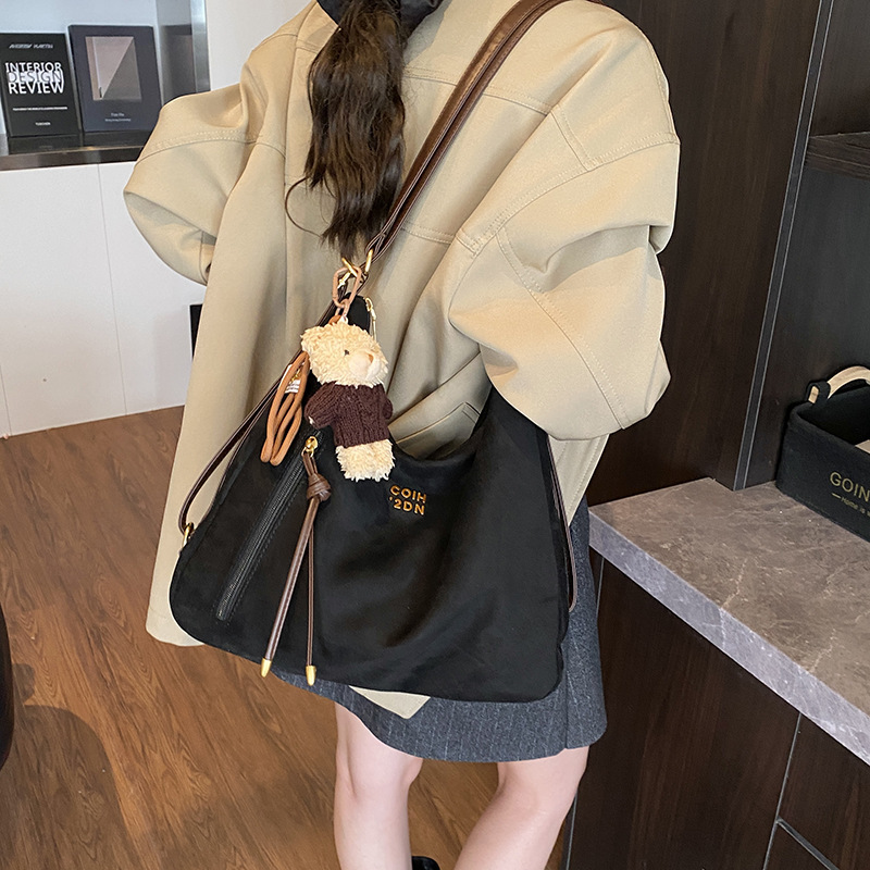 休闲通勤托特包女大容量2025新款单肩斜挎包复古时尚轻便双肩背包|undefined