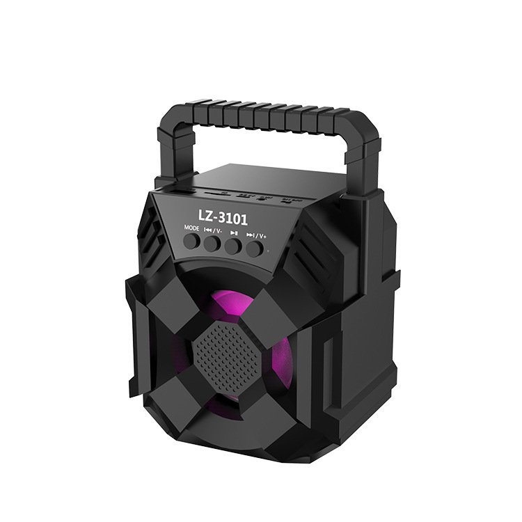 LZ-3101 Bluetooth Speaker Wireless Outdoor Convenient Portable Subwoofer Square Dance U Disk Card 3-inch Speaker