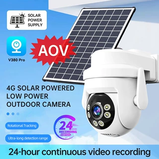 V380跨境AOV4G太阳能监控无电无网wifi低功耗摄像头户外工厂直销