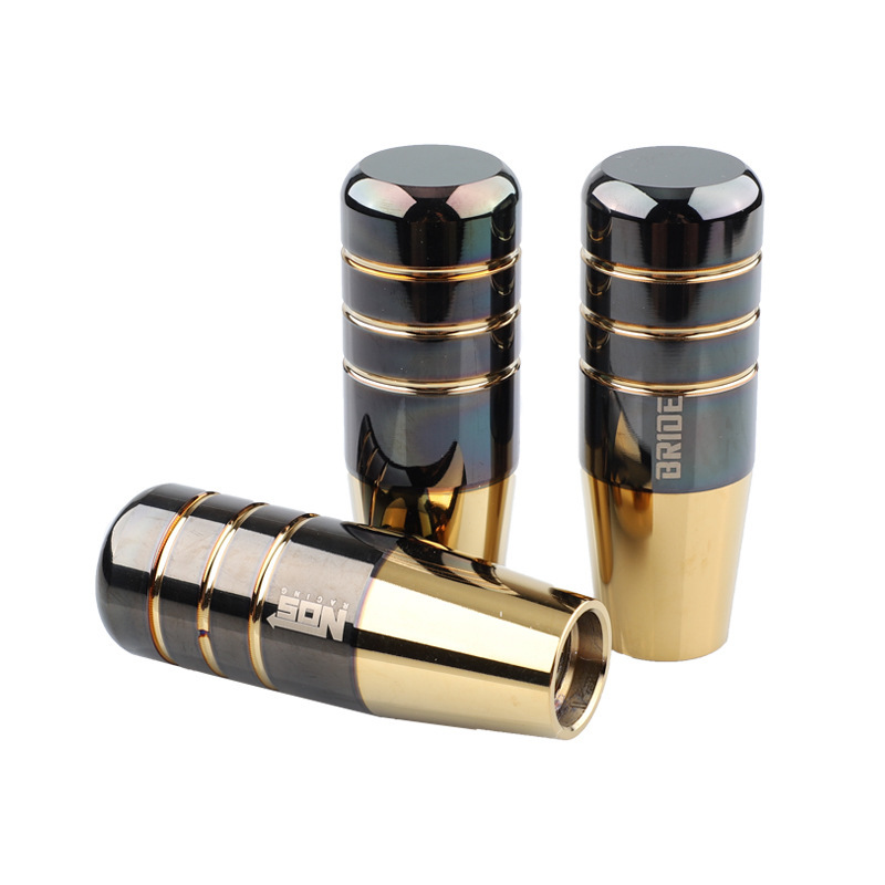 Universal Modified NOS Bride Black Gold Shift Knob