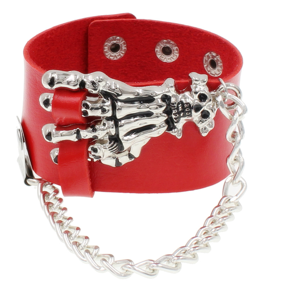 Gothic Skull Hand Design Bracelet