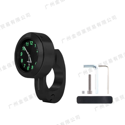 Motorcycle Bicycle Electric Vehicle Refitting Handle Watch Clock Timetable Refitting Car Strap Buckle Watch (Motorcycle Safety Supplies) - buckle-schedule-black