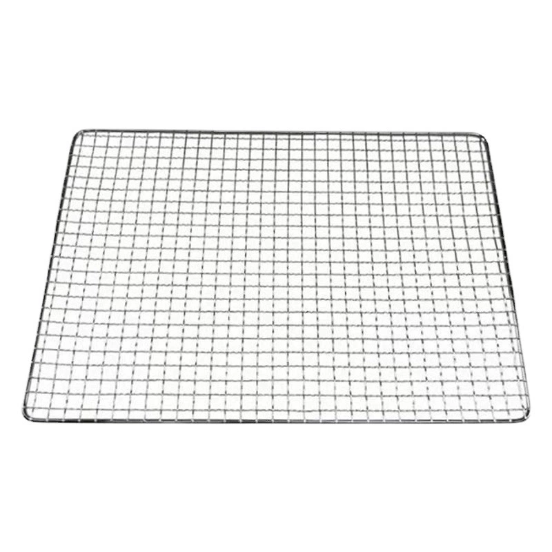 Квадратная тисненая бытовая сетка для барбекю на открытом воздухе для кемпинга, японская и корейская решетка для барбекю, одноразовая сетка для барбекю из нержавеющей стали