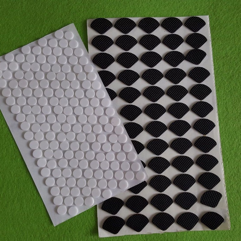 工厂厂家黑白色磨砂支架电器防滑自粘硅胶脚垫超小硅胶圆片薄垫片